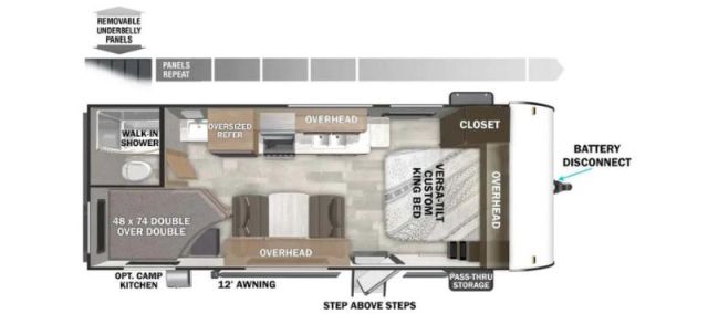 LS-AJ-3821C Occasion Forest River Wildwood19DBXL 2019 a vendre1