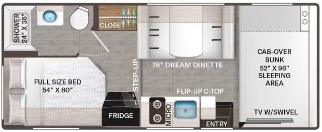 LS-T-0307C Neuf Thor Motor Coach Four Winds 21Z GM 2026 a vendre1