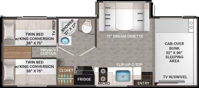 LS-T-0313C Neuf Thor Motor Coach Four Winds 25Z GM 2026 a vendre1