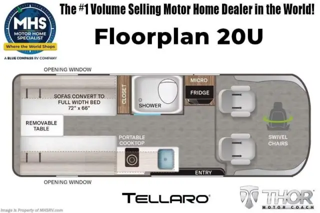 LS-T-0289B Neuf Thor Motor Coach Tellaro 20U SE 2026 a vendre1